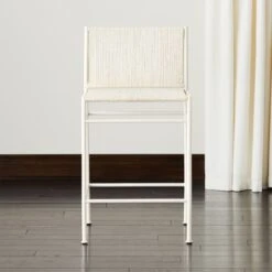 Bounce Ivory Woven Counter Stool