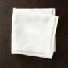 Eyelet White Linen Napkin 2 Eyelet White Linen Napkin -Nesto Store KMEyeletIvoryNapkinSHS21