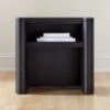 Port Blackened Wood Nightstand -Nesto Store KMPortBlckndWdNightstandSHS21 1x1
