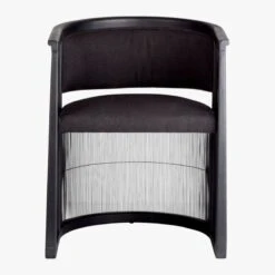 Kaishi Black Fabric Chair With Blackened Ash Frame 19 Kaishi Black Fabric Chair With Blackened Ash Frame -Nesto Store KaishiChairBlackS18