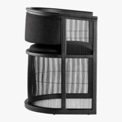 Kaishi Black Fabric Chair With Blackened Ash Frame 21 Kaishi Black Fabric Chair With Blackened Ash Frame -Nesto Store KaishiChairBlackSDS18