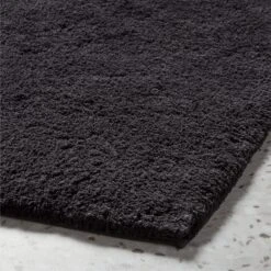 Kalani Organic Cotton Black Bath Runner Rug 24"x60" -Nesto Store KalaniBlackBathMatAVSHF23 1