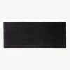 Kalani Organic Cotton Black Bath Runner Rug 24"x60" -Nesto Store KalaniBlackBathRunnerSSF23