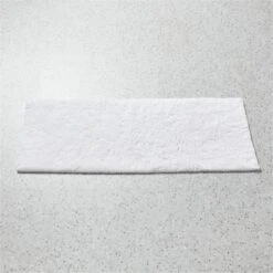 Kalani Organic Cotton White Bath Runner Rug 24"x60" 7 Kalani Organic Cotton White Bath Runner Rug 24"x60" -Nesto Store KalaniWhiteBathRunnerSHF23