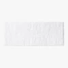 Kalani Organic Cotton White Bath Runner Rug 24"x60" -Nesto Store KalaniWhiteBathRunnerSSF23