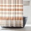 Kamilla Organic Cotton Dark Terracotta Shower Curtain 72" -Nesto Store KamillaCpprOrgShwrCrtnSHF23