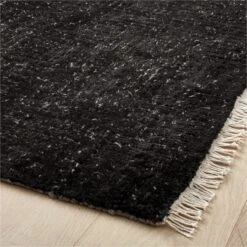 Keen Hand-Knotted Viscose Black Area Rug 5'x8' -Nesto Store KeenBlackViscoseRug8x10AVSHF21