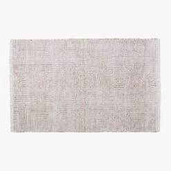 Keen Handknotted Viscose Silver Area Rug 5'x8'