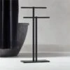 Kela Matte Black Towel Rack 1 Kela Matte Black Towel Rack -Nesto Store KelaBlackTowelRackSHF22