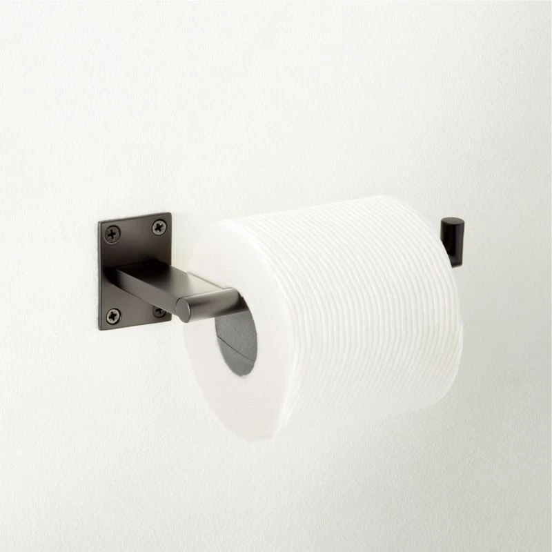 Kela Black Wall Mounted Toilet Paper Holder 4 Kela Black Wall Mounted Toilet Paper Holder - Image 2