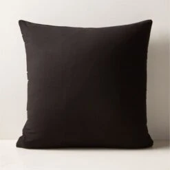 Keene Black Suede Throw Pillow With Down-Alternative Insert 20'' -Nesto Store KenneCtotSdDnAlPllw20x20AVSHF23