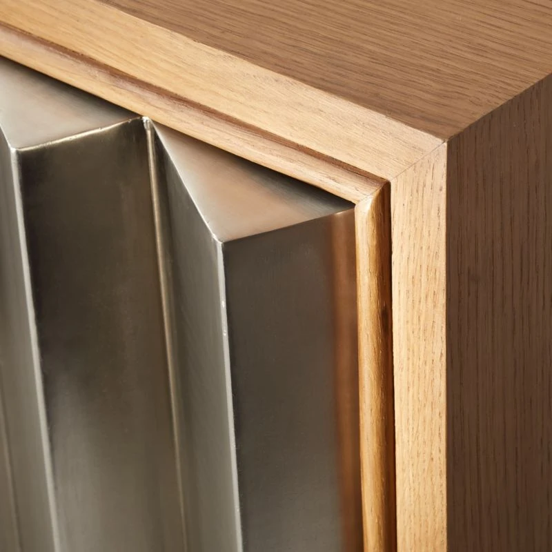 Kibo Steel And Oak Wood Media Console 42.5'' 11 Kibo Steel And Oak Wood Media Console 42.5'' - Image 9