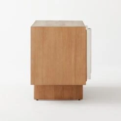 Kibo Steel And Oak Wood Media Console 42.5'' 17 Kibo Steel And Oak Wood Media Console 42.5'' -Nesto Store KiboCredenzaSDSSF21