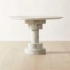 Kota Round Marble Dining Table 1 Kota Round Marble Dining Table -Nesto Store KotaMarbleTableSHS23