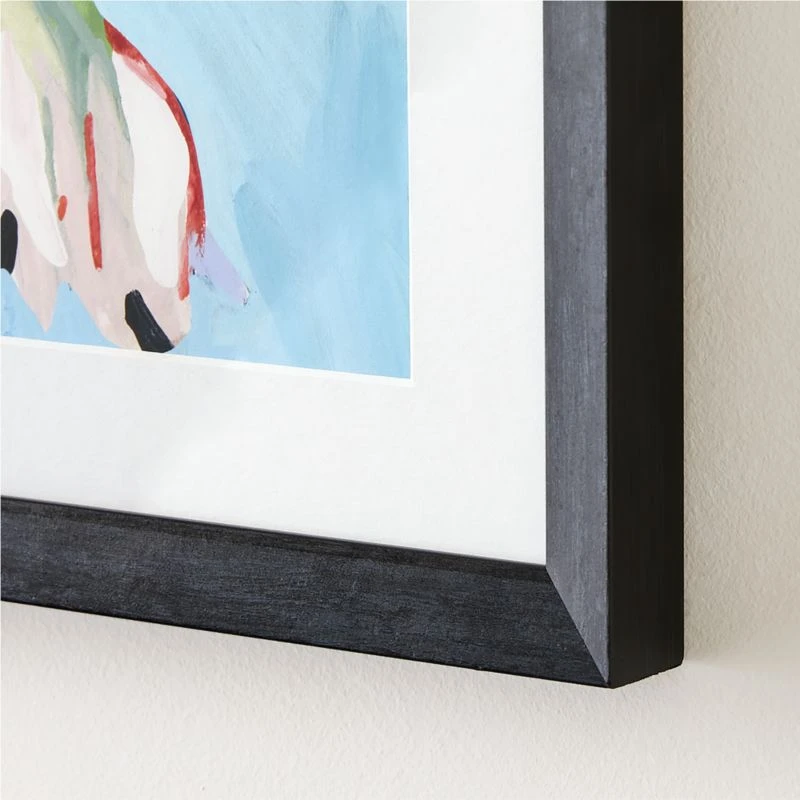 'La Courtine Floral' Framed Giclee Art Print 18"x24" 5 'La Courtine Floral' Framed Giclee Art Print 18"x24" - Image 3