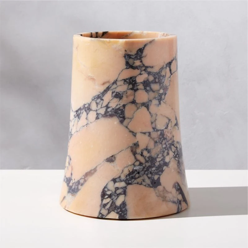 La Paloma Purple Breccia Marble Vase 3 La Paloma Purple Breccia Marble Vase