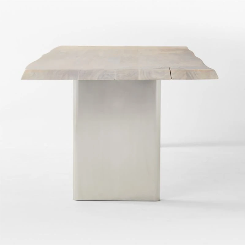 Landscape Live Edge XL White Washed Wood Dining Table 7 Landscape Live Edge XL White Washed Wood Dining Table - Image 5