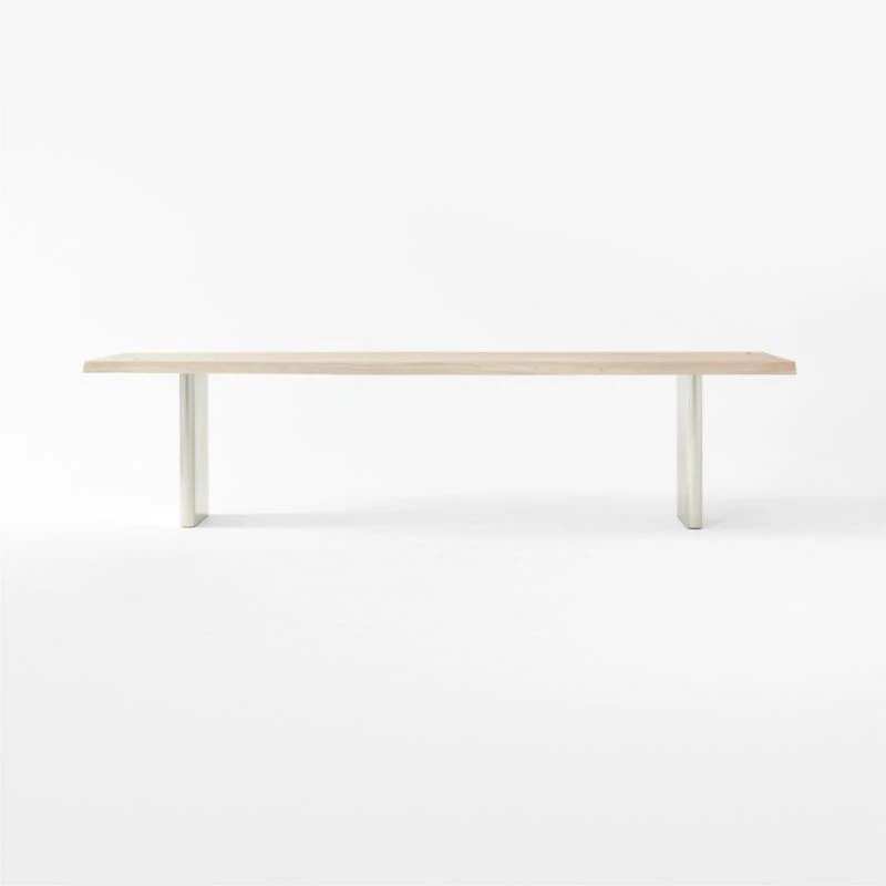 Landscape Live Edge XL White Washed Wood Dining Table 5 Landscape Live Edge XL White Washed Wood Dining Table - Image 3