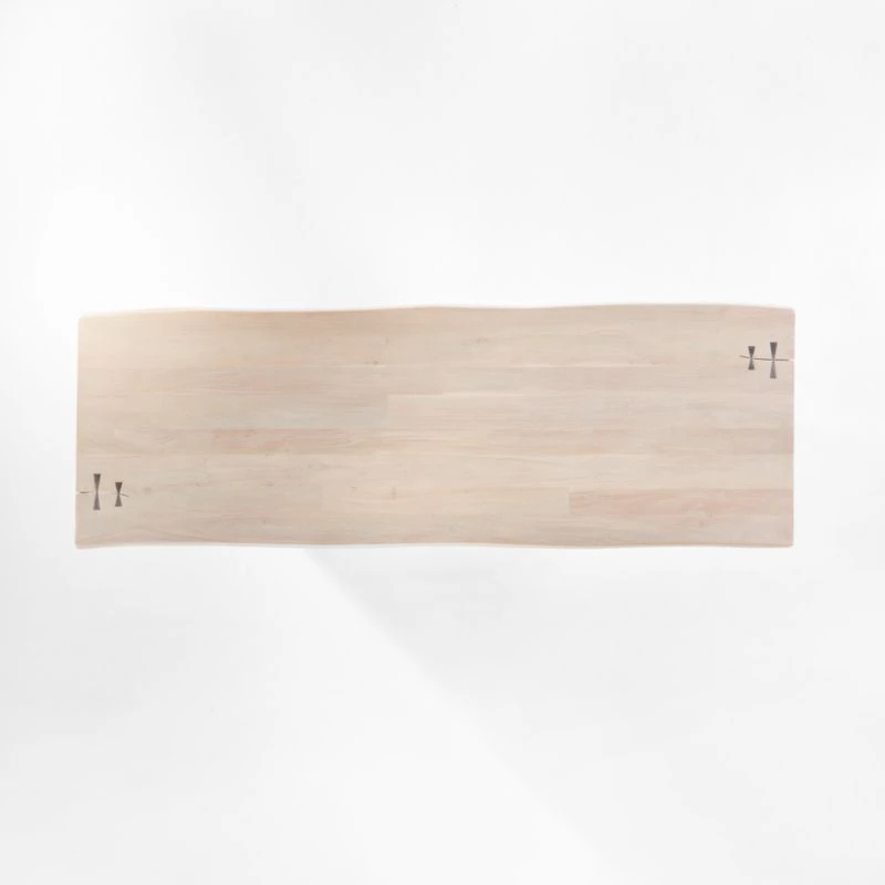 Landscape Live Edge XL White Washed Wood Dining Table 9 Landscape Live Edge XL White Washed Wood Dining Table - Image 7