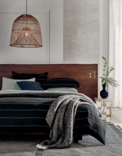 Natural Linen Curtain Panel 48"x96" 11 Natural Linen Curtain Panel 48"x96" -Nesto Store LandscapeMidtoneKingBedJN20