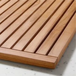 Lateral Natural Teak Bath Runner Rug 21"x60" -Nesto Store LateralTkBathRunner21x60AVSHF21