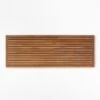 Lateral Natural Teak Bath Runner Rug 21"x60" -Nesto Store LateralTkBathRunner21x60SSF21