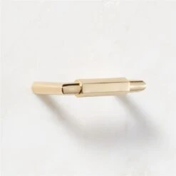 Lavau Unlacquered Brass Handle 3" -Nesto Store LavauUnlcqrdBrsHandle3inAVSHS23