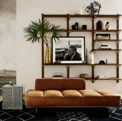 Walnut Modular Single Shelf 88" -Nesto Store LawndaleDaybedJL18 1