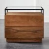 Lawson 2-Drawer Wood Nightstand With Glass Top 2 Lawson 2-Drawer Wood Nightstand With Glass Top -Nesto Store LawsonNightstandSHF19 1x1