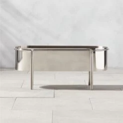 Lazo StaiLazo Stainless Steel Indoor/Outdoor Raised Planter Lownless Steel Indoor/Outdoor Raised Planter Low