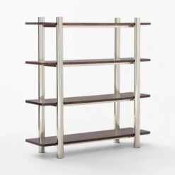 Legna Burl Wood Bookshelf -Nesto Store Legna60inBurlWoodBookcase3QSSF22
