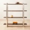 Legna Burl Wood Bookshelf -Nesto Store Legna60inBurlWoodBookcaseROF22