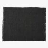 Leno Handwoven Black Jute Area Rug 5'x8'
