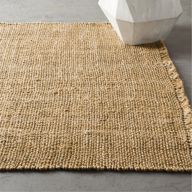 Leno Natural Handwoven Jute Area Rug 5'x8' 4 Leno Natural Handwoven Jute Area Rug 5'x8' - Image 2