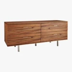 Linear Low 4-Drawer Wood Dresser -Nesto Store LinearLowDresser3QF15