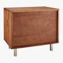 Linear 2-Drawer Wood Nightstand 13 Linear 2-Drawer Wood Nightstand -Nesto Store LinearNightstandAV2F15