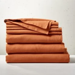 EUROPEAN FLAXâ„¢-Certified Linen Copper Full/Queen Bedding Set