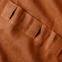 Glazed Ginger Linen Window Curtain Panel 48''x84'' -Nesto Store LinenGlazedGinger96PanelAV3SHS23