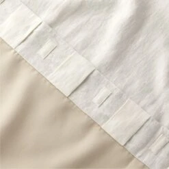 Warm White Linen Blackout Window Curtain Panel 48"x84'' 11 Warm White Linen Blackout Window Curtain Panel 48"x84'' -Nesto Store LinenIvryBlkOutCrtn96PnlAV4SHF23