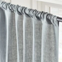 Lead Blue Linen Window Curtain Panel 48''x84'' -Nesto Store LinenLead96PanelAVSHS23