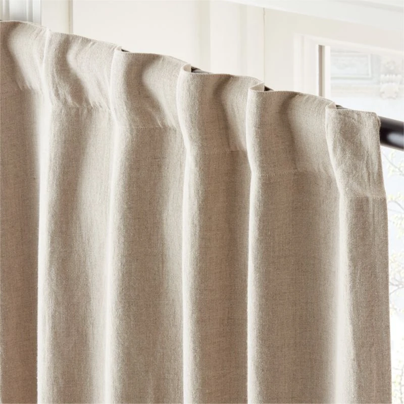 Natural Linen Blackout Window Curtain Panel 48''x84'' 5 Natural Linen Blackout Window Curtain Panel 48''x84'' - Image 3