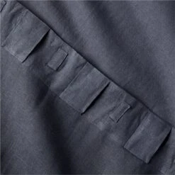 EUROPEAN FLAX™-Certified Linen Smokey Blue Window Curtain Panel 48''x84'' -Nesto Store LinenSmkBl96CurtainPnlAV3SHS23