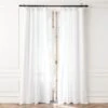 EUROPEAN FLAX™-Certified Linen White Window Curtain Panel 48''x84'' -Nesto Store LinenWhite96CurtainPnlSHS23