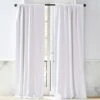 White Linen Blackout Curtain Panel 2 White Linen Blackout Curtain Panel -Nesto Store LinenWhtBlackoutPnl120inSHS21 1