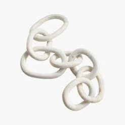 Links Cool White Decorative Marble Chain -Nesto Store LinksMarbleChainF18