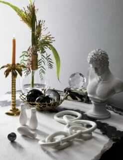 Links Cool White Decorative Marble Chain -Nesto Store LinksMarbleChainMarbleTableFCDC18