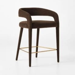 Lisette Brown Counter Stool Set Of 2 -Nesto Store LisetteBrnCounterStl3QSSF22