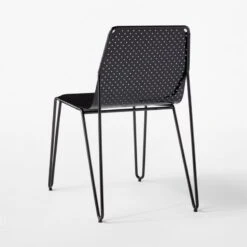 Loch Black Metal Outdoor Dining Chair -Nesto Store LochBlkMtlDiningChair3QBSSS22