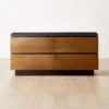 Logan 4-Drawer Black Marble-Top Dresser 1 Logan 4-Drawer Black Marble-Top Dresser -Nesto Store LoganBsNBkMrblLowDresserSHS23