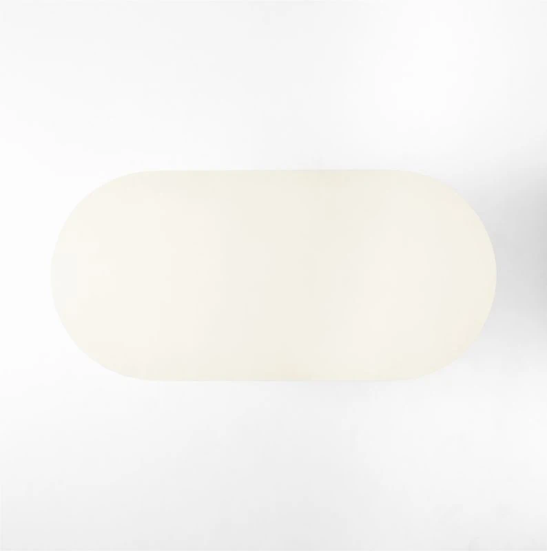 Lola White Oval Cement Dining Table 9 Lola White Oval Cement Dining Table - Image 7